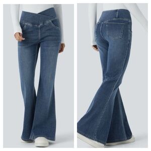 HALARA Women's Flare & Wide Leg Jeans - Blue